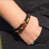TCC™ Natural Tiger Eye & Matt Agate Copper Side Bracelet